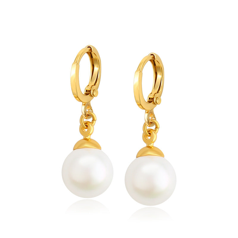 24k Pearl Earrings