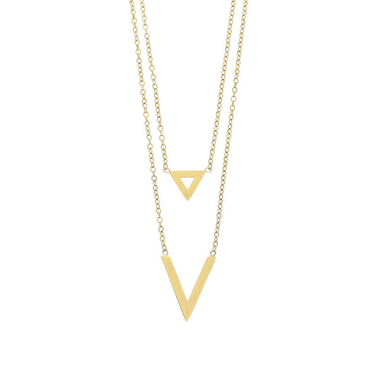 14K Double Layer Necklace